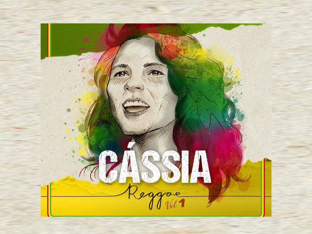 O rosto da cantora Cássia Eller estampado na capa do novo disco Cássia Reggae