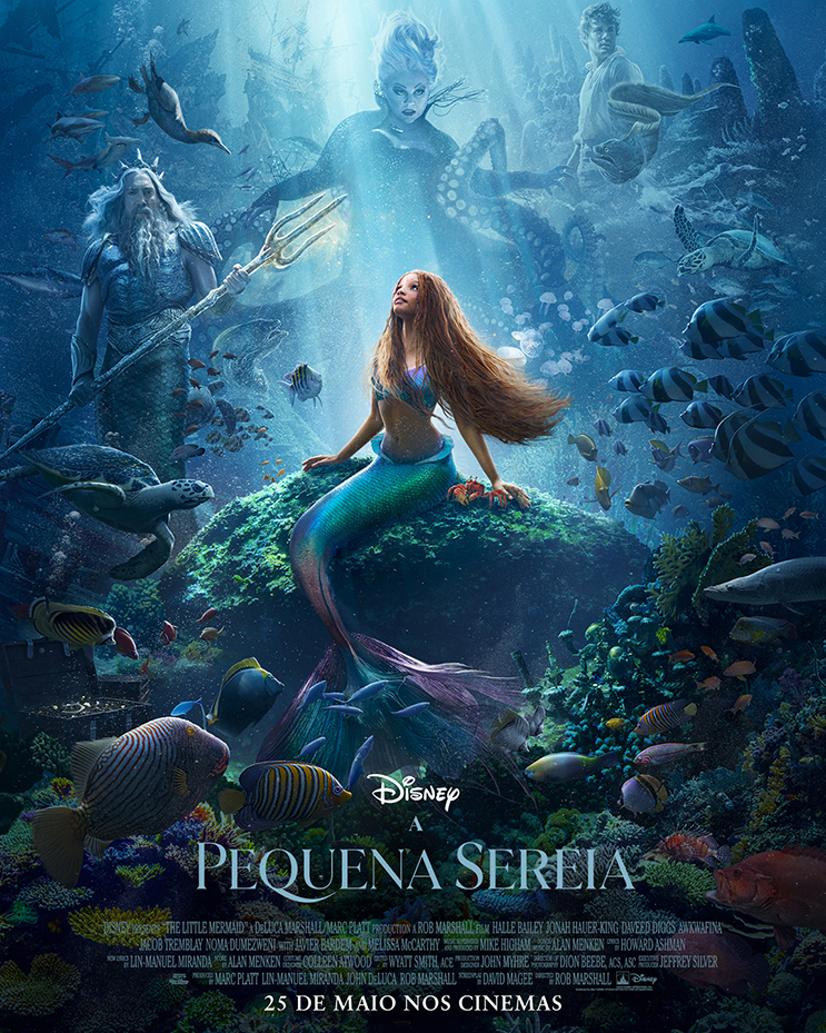 Disney divulga mais um pôster para "A Pequena Sereia", com Halle Bailey