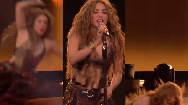 Shakira escorrega em show durante "Whenever, Wherever", ri e posta o vídeo